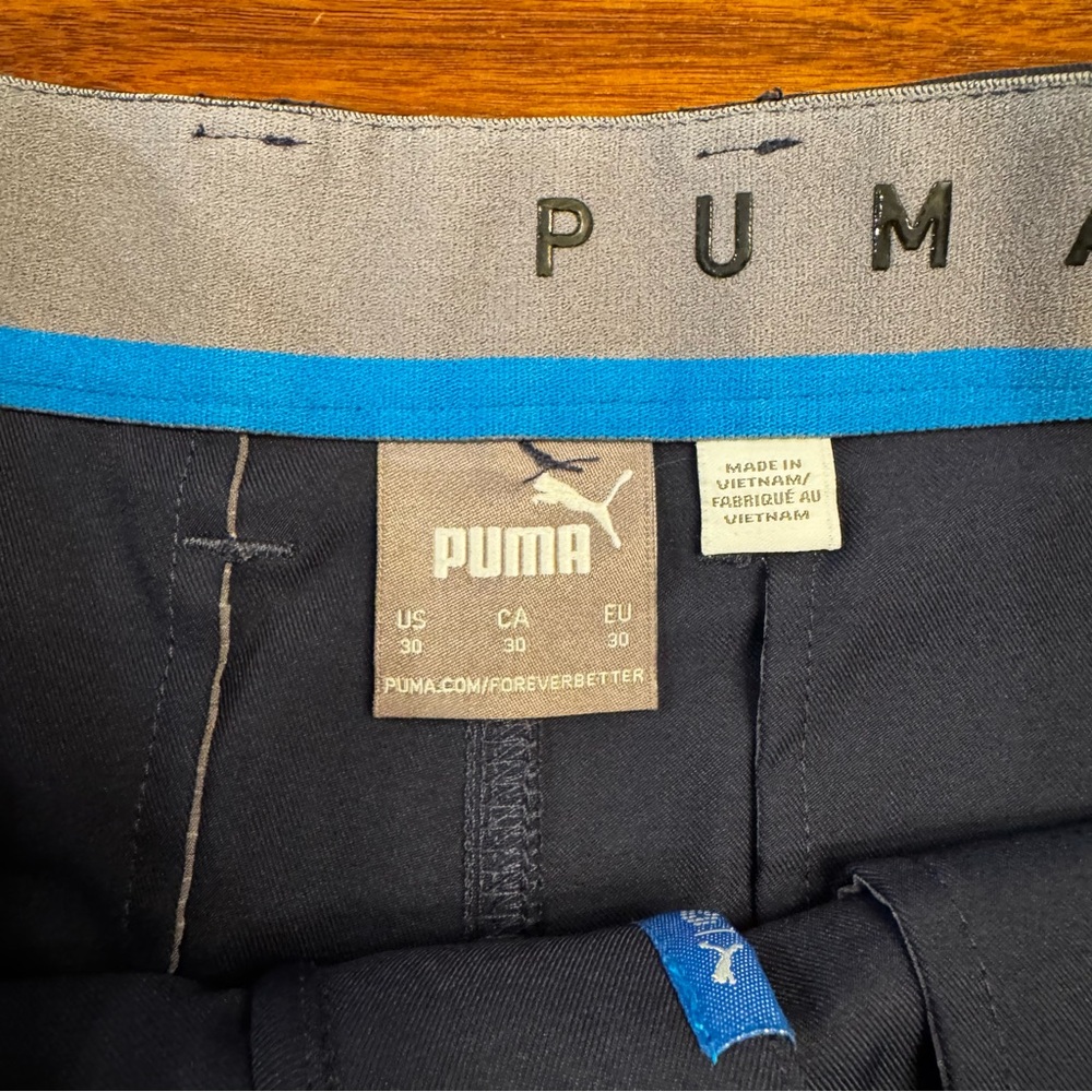 Puma Men's Navy Blue Golf Shorts - Picture 2 of 4
